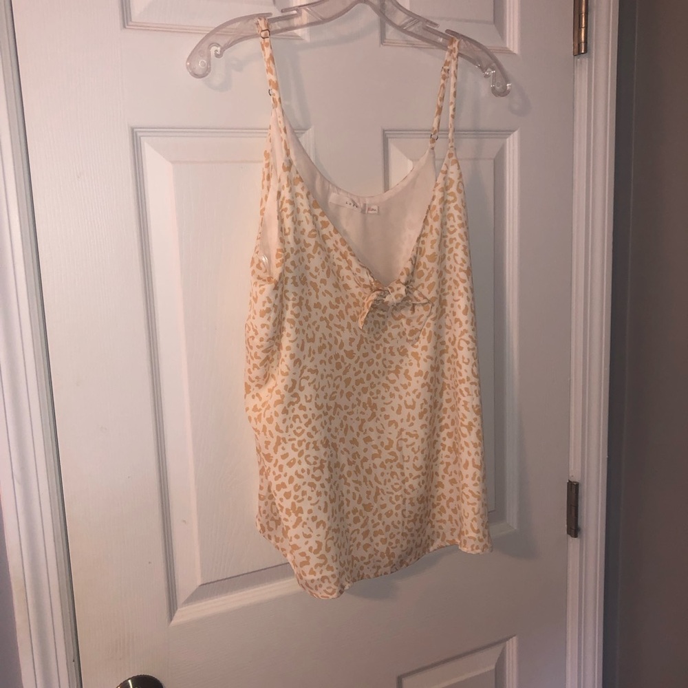 Leopard print tank top blouse